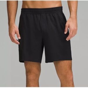 lululemon athletica Black Pace Breaker Linerless Short 7"